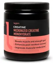 LEGION Micronized Creatine Monohydrate Supplement - Clean Creatine Powder
