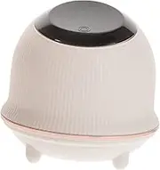 FONDOTIN Small Table Waste Bin Countertop Lid Portable Table Small Garbage Can Office Trash Can Junk Case Trash Bin Desk Table Small Trash Cans Garbage Cans Desk Garbage Bin White