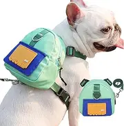 Dog Saddle Bag Backpack, Dog Saddlebag Harness | Pet Harness with Self-Supporting Saddle Backpack - Large Capacity Treat Pouch for Dogs