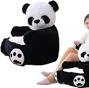 Kids Panda Plush Armchair, Soft Sitting Sofa for Children, Children Reading Sofa Chair, Soft Animal Support Seat for Toddler Kids Girls Boys Imtrub