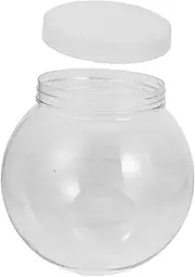 Small Shatterproof Fish Bowl for Viewing Transparent Plastic Aquarium Versatile Decor for Home Office Easy Maintenance Betta Fish Tank