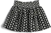 [Koton] Girls's Midi Flower Embroidered Gimped Detail Cotton Lined Skirt
