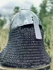 Medieval Viking Chainmail Helmet Knight Armor Helmet battel ready helmet