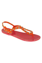 Supermodel Stud Jelly Sandal--HOL-HST73HTPK