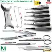 Complete Dental Oral Surgery Kit Tooth Extraction Elevators Weider Retractors CE