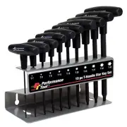 Performance Tool 10-Piece T-HANDLE Star Key Set W80276