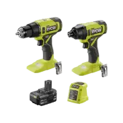Ryobi 18V ONE+ Hammer Drill + Impact Driver Kit
