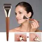 1x Foundation Makeup Brush Flat Top Kabuki for Face Perfect For Blending Liquid