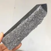 289g Natural Chrysanthemum Stone Quartz Crystal Cluster Obelisk Mineral A546