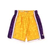 A Bathing Ape - Bape x Mitchell & Ness LA Lakers Jersey Shorts - YEX