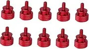 Tofficu 10Pcs Thumbscrew Replacement for Computer Chassis Easy Hand Tightening Design Durable Aluminum Alloy for Case Assembly and Repairs