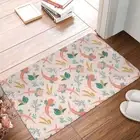 Axolotl Doormat Funny Pattern Salamander Pink Bath Kitchen Mat Welcome Carpet