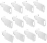SHOWERORO Fridge Organiser 12pcs Refrigerator Side Door Dividers Freezer Supply Daily Use Divider Easy to Clip and Fasten