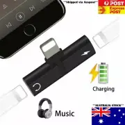 Dual Headphone Charger Splitter Adapter 2 in 1 iPhone 12 11 Pro Mini Max X XR 8