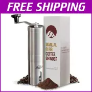 Stainless Steel Hand Crank Coffee Grinder - Ideal for Camping & Espresso Lovers