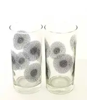 Libbey Royal Norfolk Black Dash Dashed 16.3oz Glasses - Set of 4