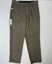 Dockers Golf pant Relaxed Fit Men 36x34 NWT Modern Green/Brown Cuffed Casual