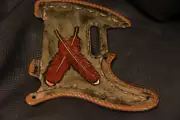 Fender Telecaster pickguard "Crossed red-tailed hawk feathers" custom made II