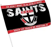 Licensed AFL ST Kilda Saints Kids Pole Game Day Flag Banner