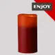 【Enjoy Lighting】歐美獨家引進仿真LED香精蠟燭 AR02 喜氣紅-蘋果肉桂10x8 (M)