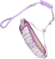 BUGUUYO Adjustable Nylon Dog Leash Harness Pet Traction Harness for Small Medium Dogs Pet Walking Comfortable Fit for Outdoor Activities
