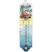 Nostalgic Art 28x6.5cm Wall Thermometer Room Temperature Metal VW Bulli Beach