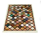 3'x2' White Marble Table Top Dining Coffee Center lapis Inlay Malachite decor k1
