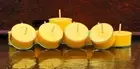 10pk 120hr/pack Yellow PINEAPPLE & LIME Scented NATURAL SOY TEA LIGHT CANDLES