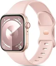 Ouwegaga Compatible with Apple Watch Band 38mm 40mm 41mm 42mm 44mm 45mm 46mm 49mm, Soft Silicone Sport Waterproof Strap for Apple Watch Ultra 2/iWatch Series 10 9 8 7 6 5 4 3 2 1 SE Ultra Women Men