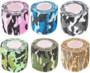 jingfei 6 Wrap Tape Bulk (and Camouflage Colors Random) Vet Tape Adhesive Adherent