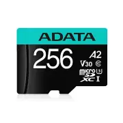 256GB AData Premier Pro microSDXC CL10 UHS-I U3 V30 A2 Memory Card w/SD Adapter