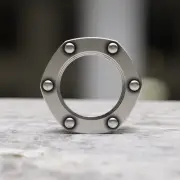 Handmade 925 Sterling Silver Industrial Bolt Ring - Unique Hexagon Mechanical