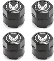 Set of 4Pc 1982-1992 Pontiac Firebird Trans Am Formula GTA Aluminum Wheel Hub Center Caps (Silver Bird)