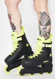[Impala Rollerskates] Black Neon Yellow Inline Skates
