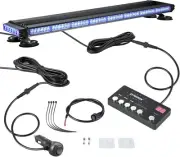 AT-HAIHAN Rooftop Magnetic 108 LED Blue Emergency Flashing Light Bar