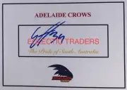 Elliott Himmelberg SIGNED Adelaide Crows Card. AFL Football. Tex Walker Sloane.