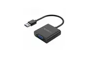 Orico UTV-BK 0.15cm USB 3.0 to VGA Adapter, FL2000 56P Chip, Support 1920*1080P