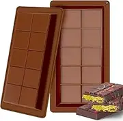 Deep Chocolate Bar Mold, 2Pcs Silicone Big Chocolate Bar Moulds Deep Chocolate Mould Deep Chocolate Bar Mould Candy Moulds,Silicone Deep Chocolate Molds Chocolate Candy Bar Molds Chocolate Bar Moulds