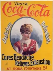 Coca Cola, Pepsi, Vintage Soft Drink Ads reprint 8.50 x 11 inches photo 1158
