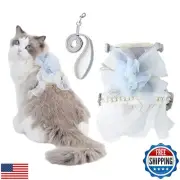 Cat Harness and Leash Set Escape Proof Travel Cat Harness for Small Cat and L