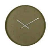 Karlsson Mr Green Wall Clock Moss Green 38x38x6cm