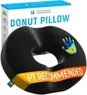 Ergonomic Innovations Donut Pillow For Tailbone & Pain Relief - PT...