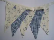 Bunting/flags Fabric Olivia the pig REDUCED PRICE Gift Party Shower nursery girl