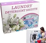 Laundry Sheets - 60 Loads Eco-Friendly Laundry Saop Strips,Dryer Sheets Laundry Fabric Softener, No Mess & Space-Saving Laundry Strips & Travel Laundry for Travel, Home Washing Yongbao