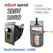 New 180W Gear Box Electric Motor Reversible Variable Speed Controller 5-470 RPM