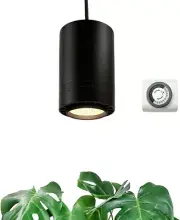 Hanging Grow Light 40W Large, Full Spectrum Warm White Color, with Timer, Plug-I