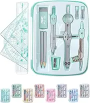 Mr. Pen- Geometry Set, 13 pcs, Compass for Geometry Compass, Geometry Kit Set with Shatterproof Storage Box, Math Compass, Geometry Set for School, Compass Math, Protractor and Compass Set