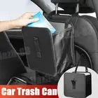 Car Trash Can Foldable Car Trash Bin Hanging Portable Car Dustbin Accessories