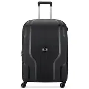 Delsey Clavel 70 cm 4-Wheel Expandable Suitcase - Black (Recycled Material)