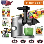 Easy Clean Masticating Juicer - 3 Modes & Stainless Steel Blade, 600ml Capacity